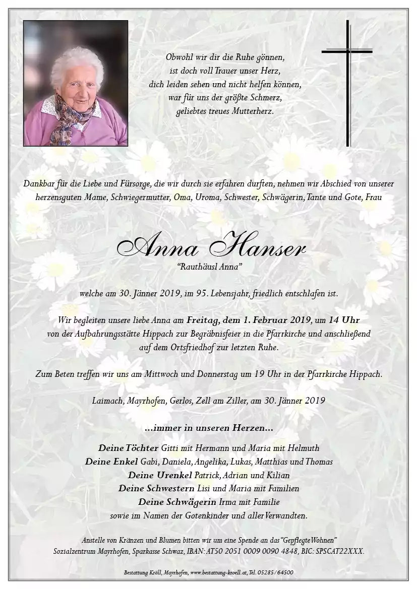 Parte von Anna Hanser